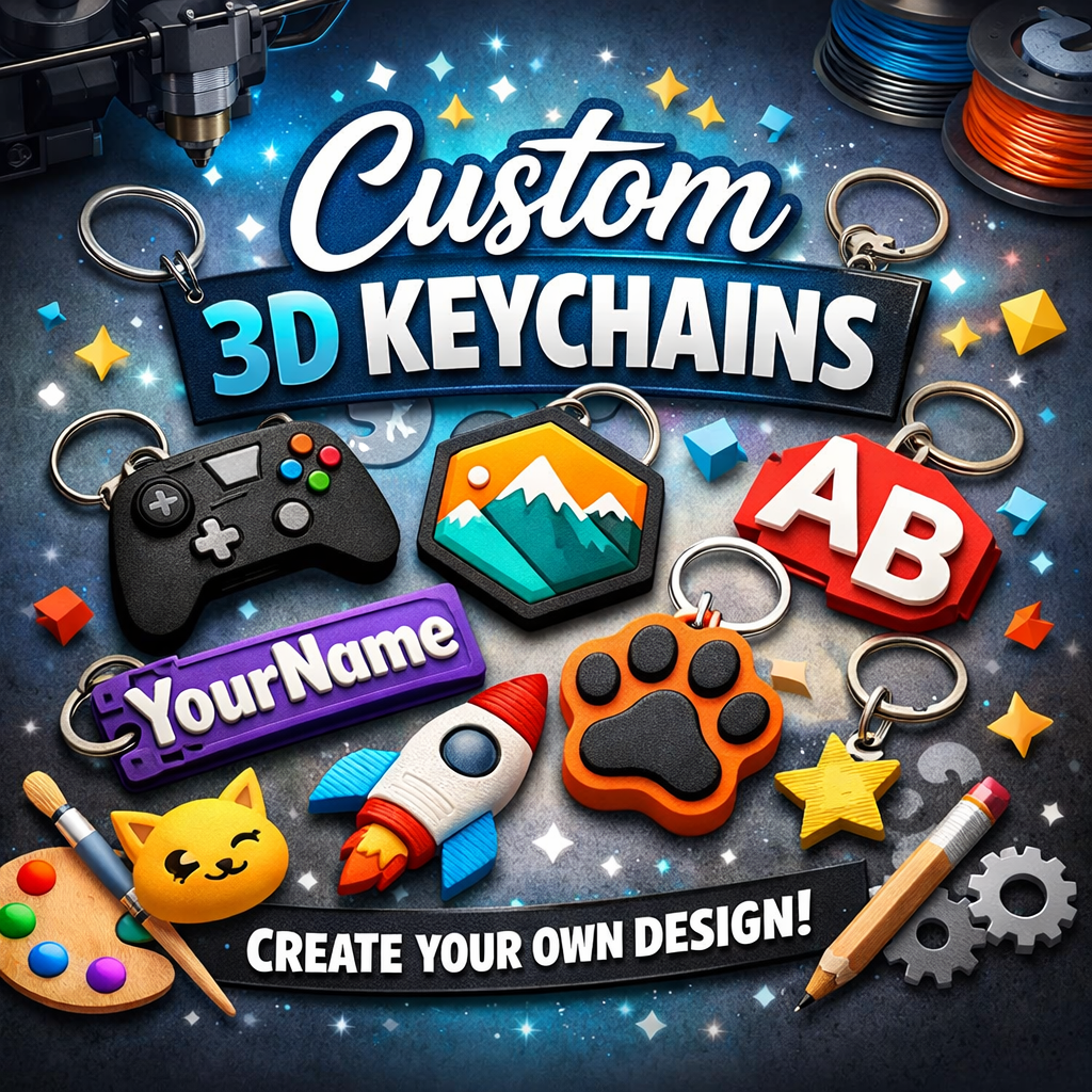 Small Sized Customizable Keychain